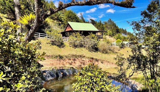 Acogedora cabaña rustica de montaña en 30 mil metros para explorar con