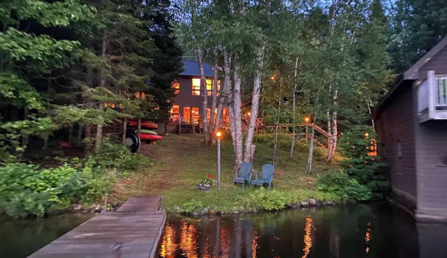 Adirondack Luxury Cabin on Rainbow Lake NY. Secluded. Area Activities & Fun!