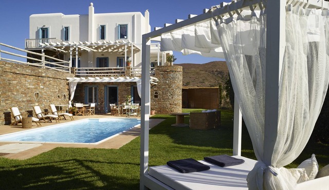 Aegean Marvel: Discover Villa Phivi – 5 Bed Gem, Private pool, Gym, Andros