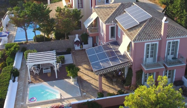 Aemilianus Nest family villa with pool and sea view