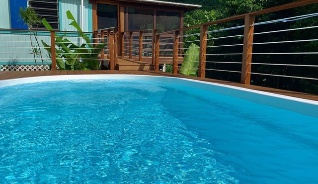 Affordable St John Cottage with a Pool, AC & Amazing Tropical Gardens