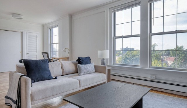 Airy Brookline 2BR w/W/D, nr Dining & Green Line, by Blueground