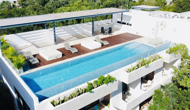 Aldea Zama- Studio Condo, with Rooftop Pool