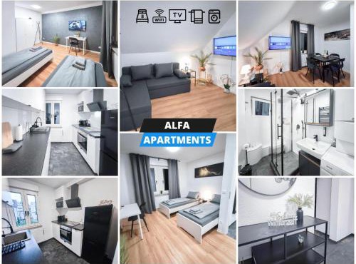 ALFA Stuttgart Apartment 4 Zimmer 4BR TV WIFI WM nahe Wasen & Daimler l 7Beds I 8 people I Kitchen l Bathroom l Eigene Küche und Bad AS125A2