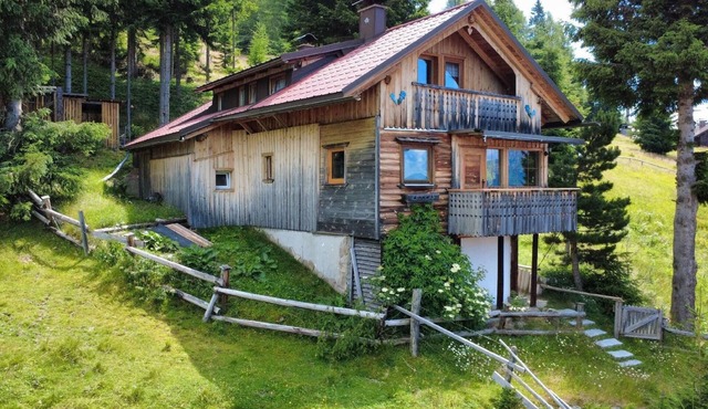 "Almhütte Enzian" with mountain view - sun terrace