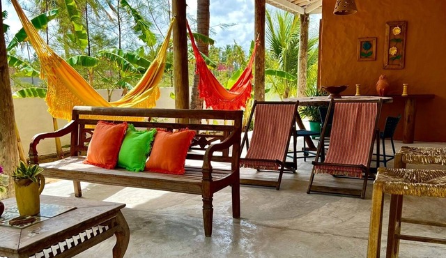 Aloha residence, rustic, comfortable, a few meters from the beach.