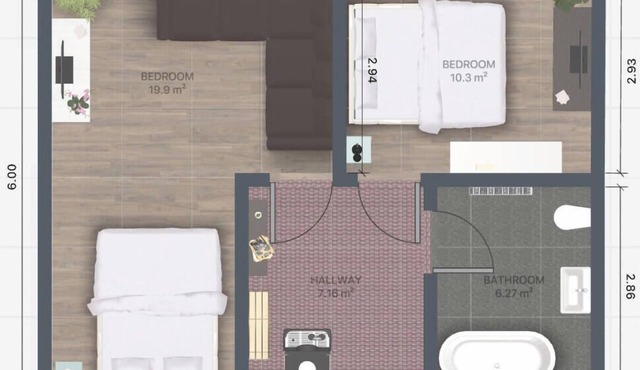 AMA Executive Stay 60m² Near Central Station