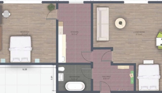 AMA Executive Stay 65m² Near Central Station