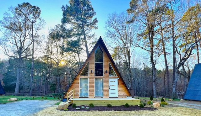 Amazing A-Frame Cabin, Modern Luxury Oasis on a Pond