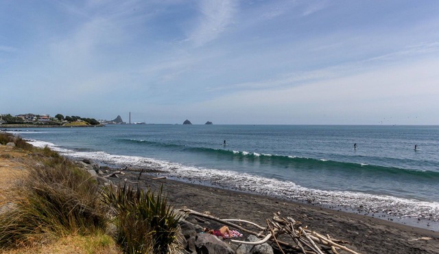 Amazing Beach-Side Bach 100m from East End Beach