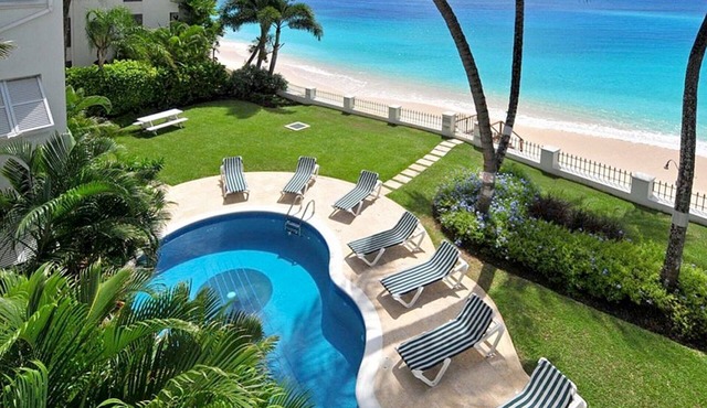 Amazing Beachfront Condo With Pool On Tranquil Worthing Beach - Leith Court #12