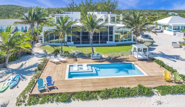 Amazing Beachfront Villa on 2 miles beach with turquoise water and white sand!
