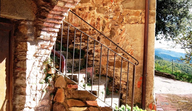Ancient charming residence in the medieval village .