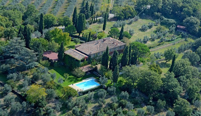 Ancient Tuscan farmhouse surrounded by greenery breathtaking views, private pool