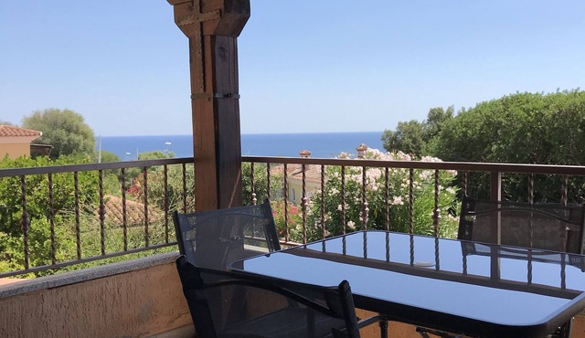 Apartment ASFODELO in residential village sea view AGRUSTOS