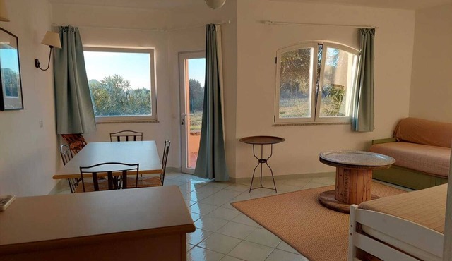 apartment with little garden five minutes walk from the beach