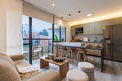 Apartamento de Lujo en El Poblado con Workspace