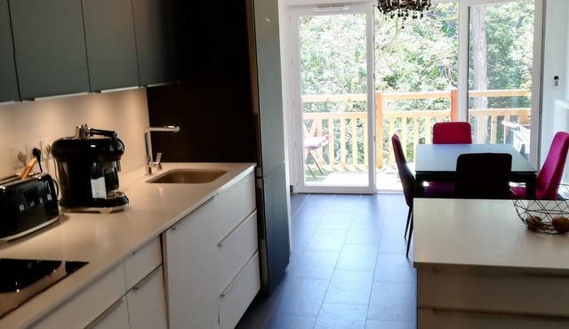 apartment 200 m from the beach on level ground