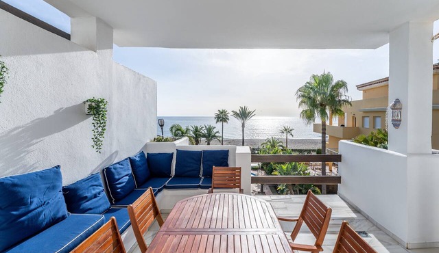 Apartment "228 Arruzafa Playa la Cala de Mijas" with Sea View and Wi-Fi