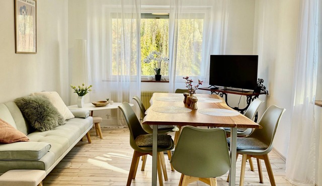 Apartment AlbGlück 2 in Hechingen – 3 bedrooms, terrace by the stream, 5 km to Hohenzollern Castle