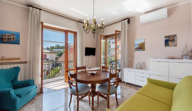 Apartment 'Due Passi Dal Mare Tra Gli Ulivi' with Sea View, Wi-Fi and Air Conditioning