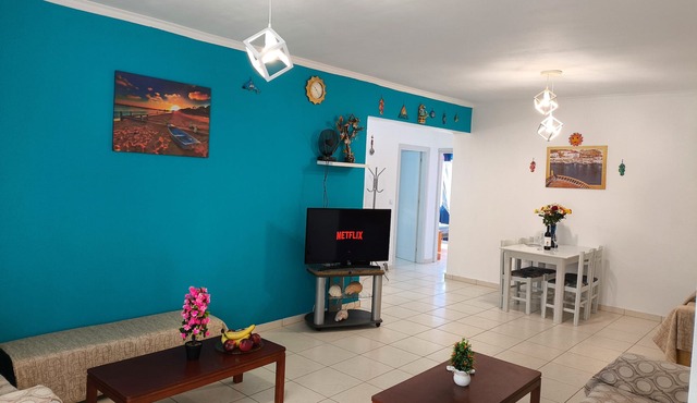Apartment 'Eftichia Nea Chora' with Mountain View, Shared Garden and Wi-Fi