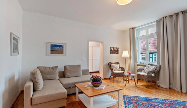 Apartment 'Im Herzen Templins Obergeschoss' with Shared Terrace, Shared Garden and Wi-Fi