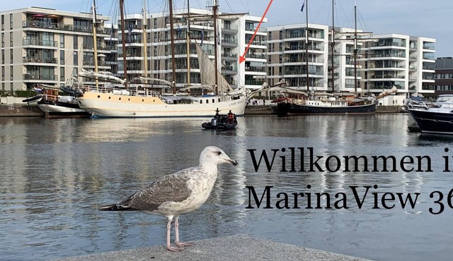 Apartment in perfect location directly at the marina, great view