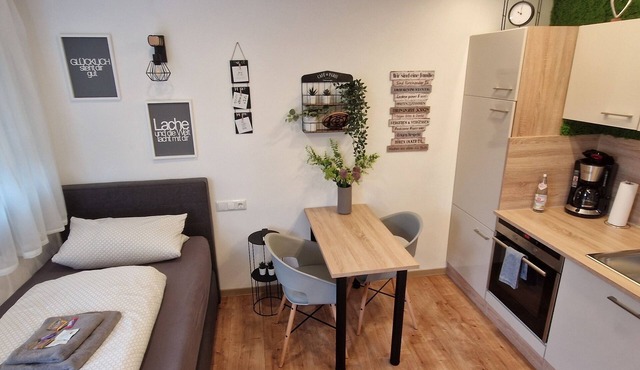 Apartment kitchen, WLAN, SMART TV, modern, single bed