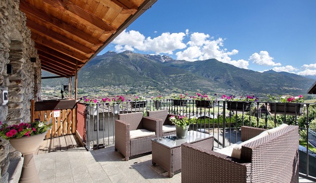Apartment 'Maison Bebe Mont Emilius' with Mountain View, Private Terrace & Wi-Fi