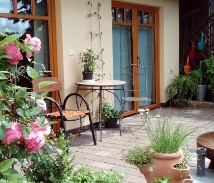 Apartment mit Gartenblick
