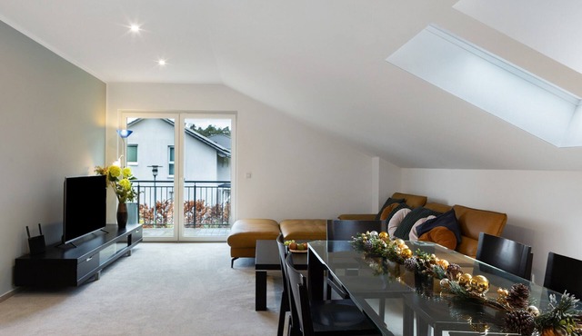 Apartment 'Modernes Appartement 100m2' with Shared Garden, Balcony and Wi-Fi