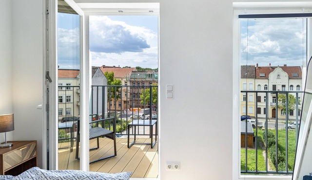 Apartment 'Modernes Loft An Der Elbe' with Balcony, Wi-Fi and Air Conditioning