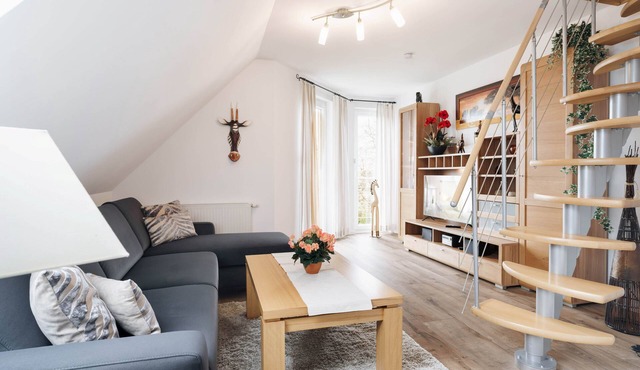 Apartment on the upper floor with 85 square meters, 1 bedroom for a maximum of 4 people