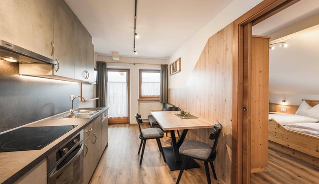 Apartment panorama with south-facing balcony