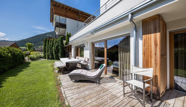 Apartment 'Residence Latemarblick' with Mountain View, Private Terrace and Whirlpool