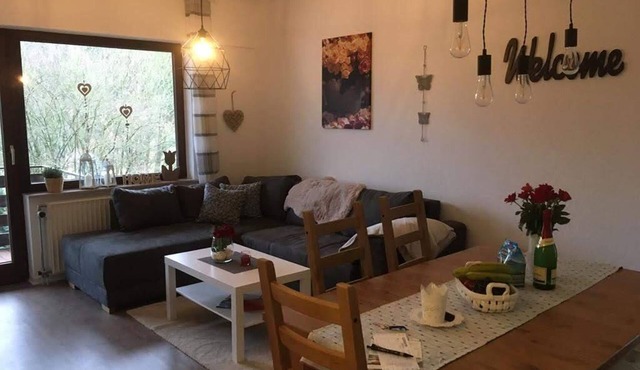 Apartment Talblick, 53sqm 2 bedrooms. 1 living room/bedroom, max. 4 persons