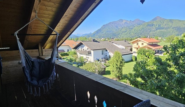 Apartment 'Weitblick Grassau' with Mountain View, Balcony and Wi-Fi