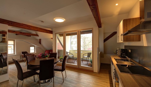 Apartment with 2 bedrooms and roof terrace in the old town of Görlitz