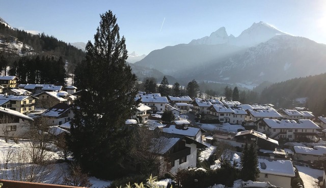 Apartment with a direct view of the Watzmann