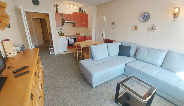 Apartment with exceptional mountain views, balcony and modern amenities