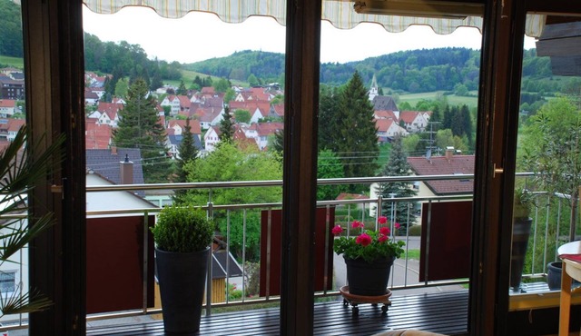 Apartment with balcony and wonderful view. Sunny, quiet location on the outskirts