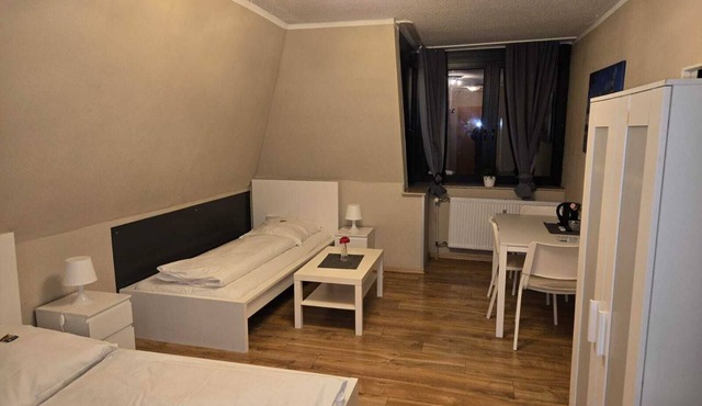 Apartment with dopple bed and single bed