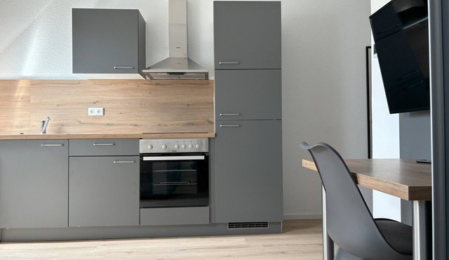 Apartment with kitchen and bathroom