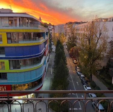 Apartment with nice VIEW and BALCONY - near the metro