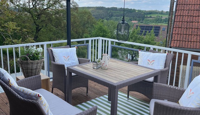 Apartment 'Wohnung Mit Dachterrasse' with Private Terrace, Shared Garden & Wi-Fi