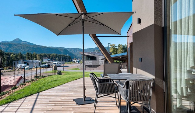Apartment 'X-Camping Lodge 8' with Dolomite Views, Private Terrace and Wi-Fi