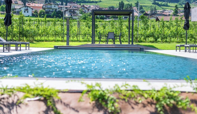 Apartment Zwerger 'Parterre' with garden terrace, pool and large sunbathing lawn