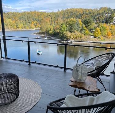 Apartments Saaldorf-Ferienhaus mit 6 Apartments 45qm-120qm direkt am Thüringer Meer-Bleilochtalsperre