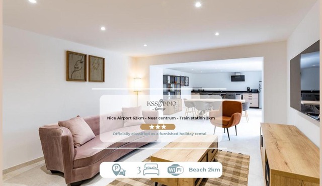 Appart HOTEL 3 Chambres - parking - clim